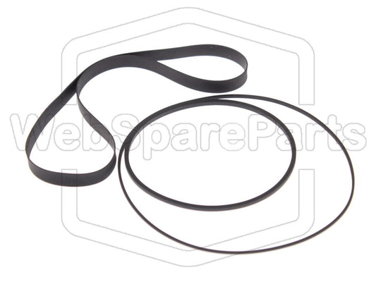 Kit Courroies Pour Platine Cassette Stéréo Kenwood KX-550