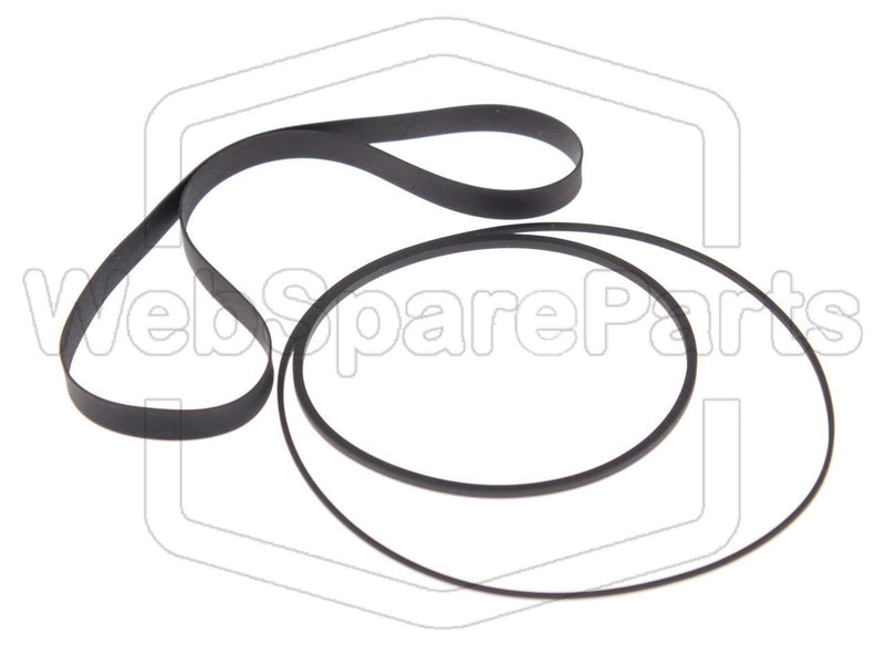 Kit Courroies Pour Platine Cassette Stéréo Kenwood KX-550