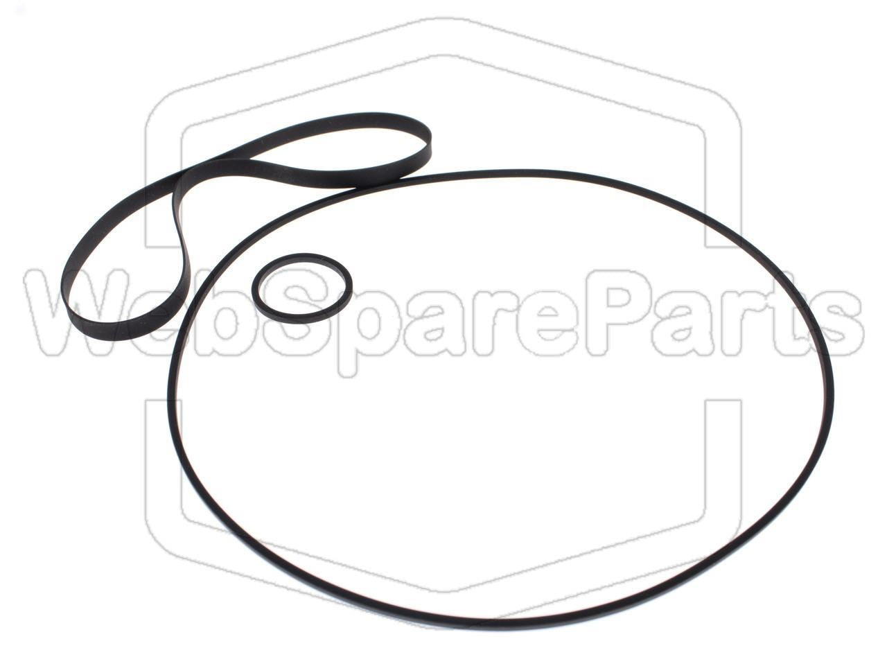 Kit Courroies Pour Magnétoscope Tashiko LVG 982