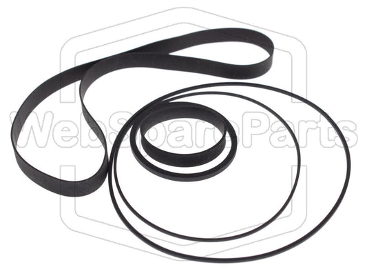 Kit Courroies Pour Magnétoscope Toshiba V-32 Betamax
