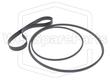 Kit Courroies Pour Magnétoscope Universum TR-15500 Betamax