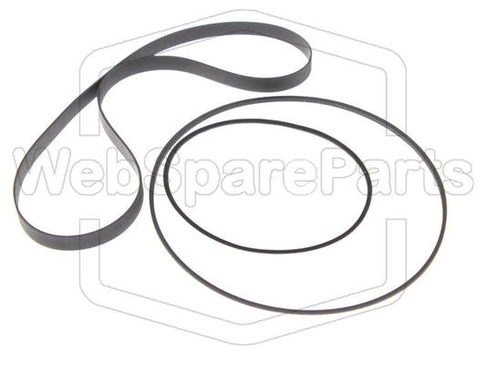 Kit de courroies Pour Magnétophone cassette stéréo Technics RS-928R