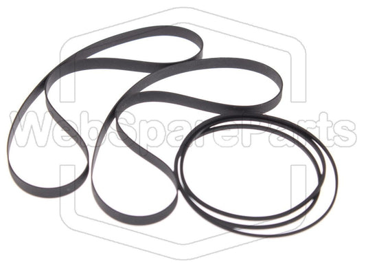 Kit Courroies Pour Double Platine Cassette Kenwood X-7WS