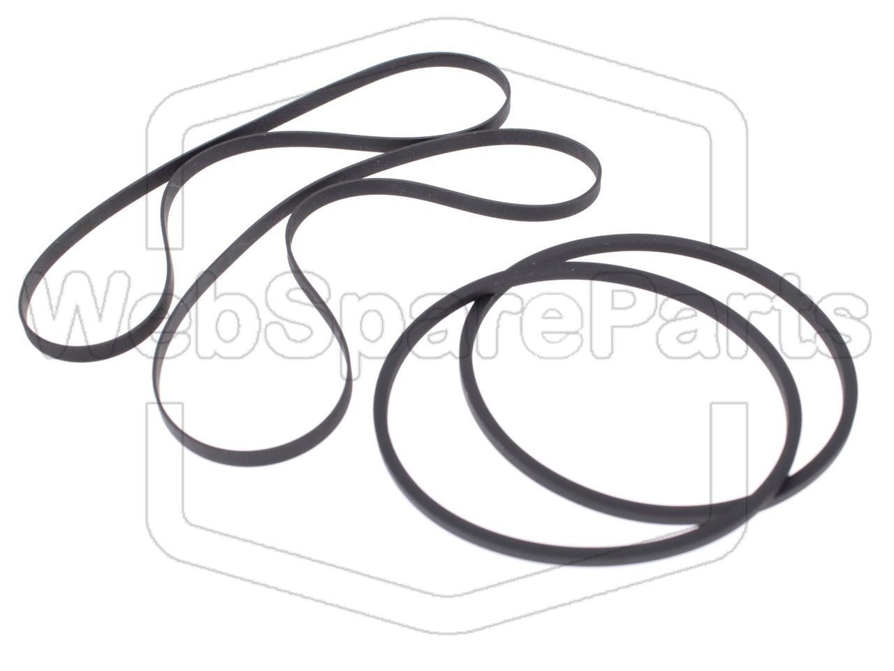 Kit Courroies Pour Double Platine Cassette Kenwood XH-5 (XD-6000/XD-6500)