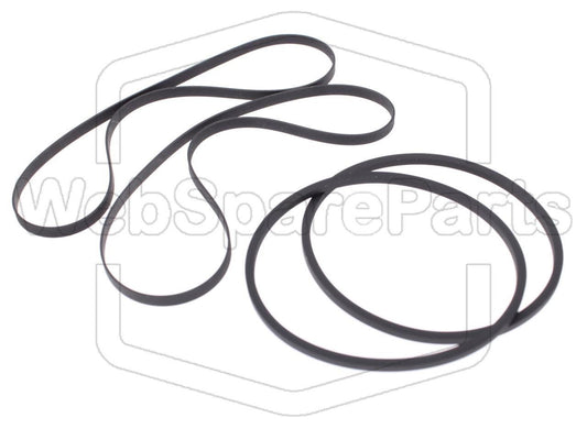 Kit Courroies Pour Double Platine Cassette Kenwood XH-5 (XD-6000/XD-6500)