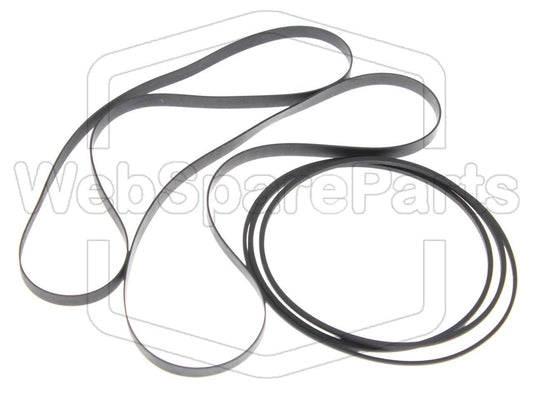 Kit Courroies Pour Double Cassette Deck Sharp RT-5050H