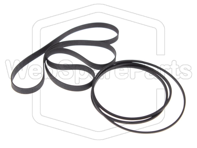 Kit Courroies Pour Double Platine Cassette Kenwood KX-66W
