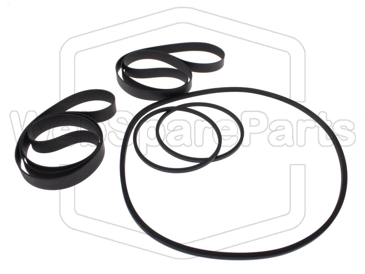 Kit Courroies Pour Magnétoscope Sanyo VTC-9300 Betamax