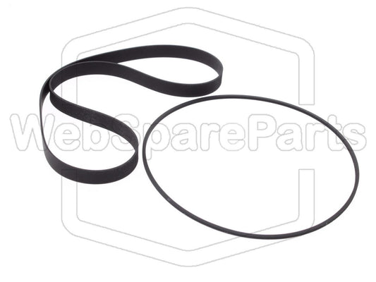 Kit Courroies Pour Platine Cassette Akai GX-C735D