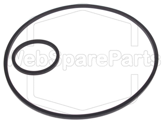 Kit de courroies pour magnétoscope Mitsubishi HS-521 V