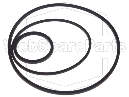 Kit Courroies Pour Magnétoscope Panasonic NV-630 PS