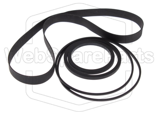 Kit Courroies Pour Magnétoscope Sharp VC-384 N