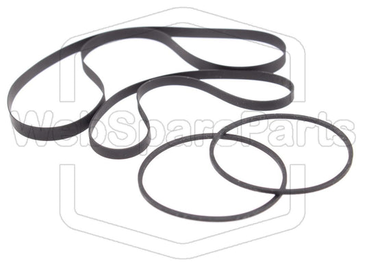 Kit Courroies Pour Double Platine Cassette Kenwood CT-403