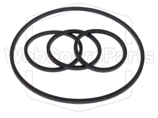 Kit Courroies Pour Magnétoscope Universum VH-2996