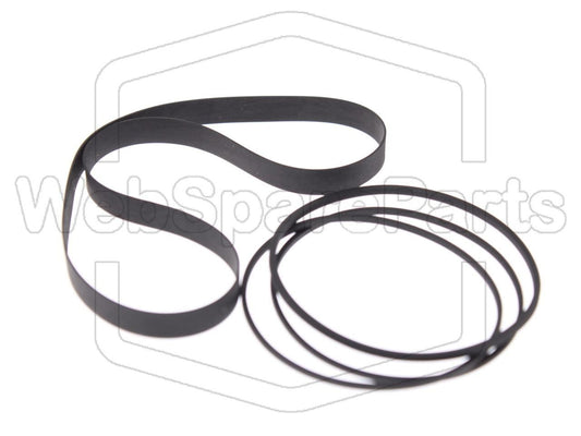 Kit Courroies Pour Platine Cassette Stéréo Kenwood KX-400(B)