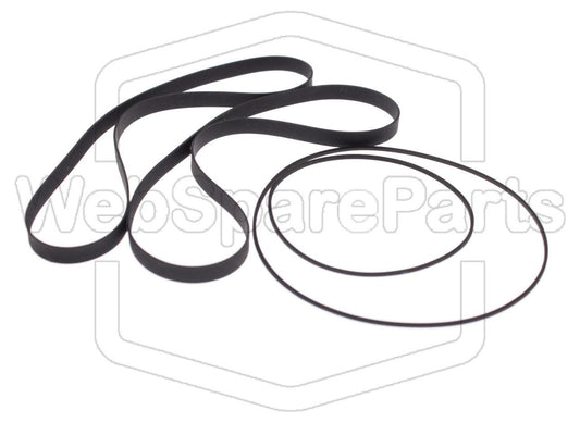 Kit Courroies Pour Platine Cassette Aiwa FX-W50