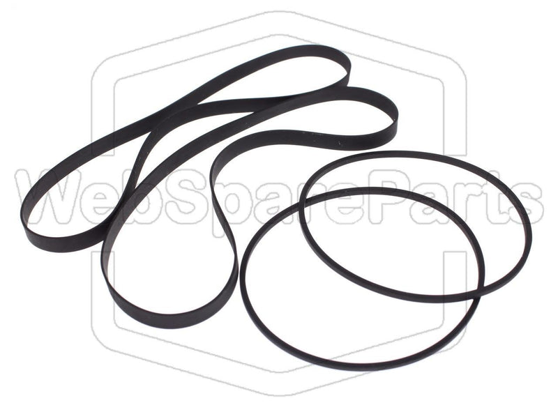 Kit Courroies Pour Platine Cassette Grundig CCF-2 Fine Arts