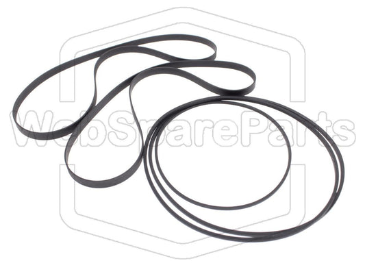 Kit Courroies Pour Platine Cassette Aiwa AD-WX110