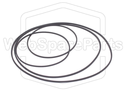 Kit Courroies Pour Platine Cassette Pioneer XR-J2500F