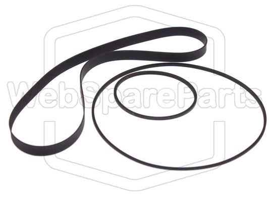 Kit de courroies pour lecteur cassette Sony TC-K55