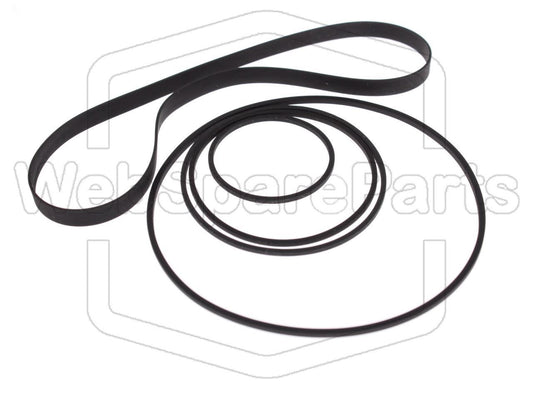 Kit Courroies Pour Platine Cassette Stéréo Kenwood KX-50
