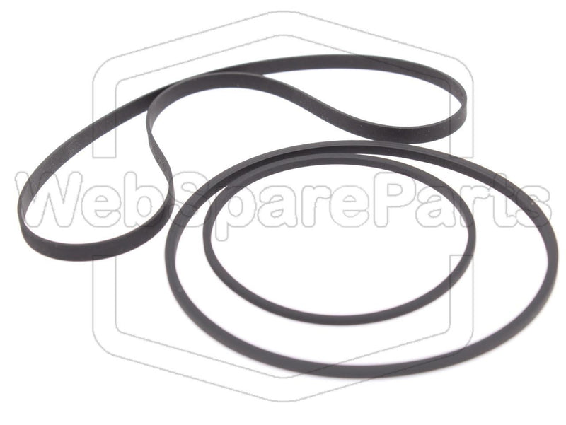 Kit Courroies Pour Platine Cassette Denon DRR-F101