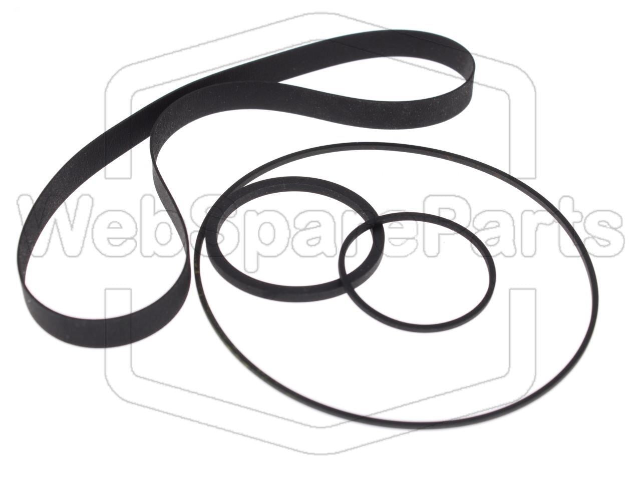 Kit Courroies Pour Magnétoscope Sharp VC-3300