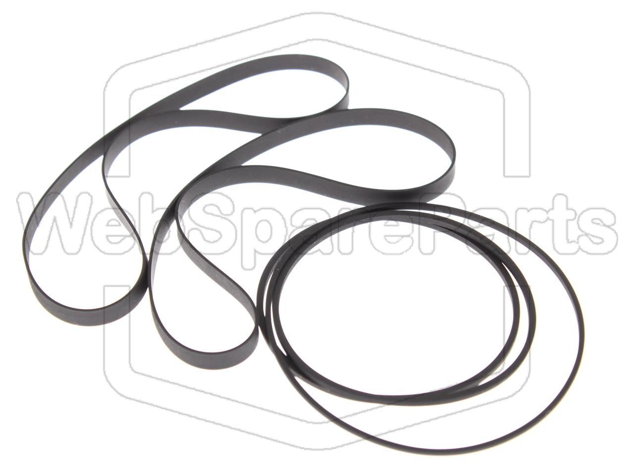 Kit Courroies Pour Stereo Cassette Deck JVC KD-W5