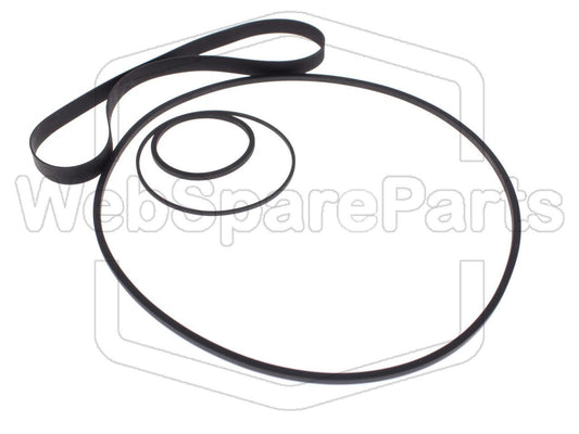 Kit Courroies Pour Magnétoscope Nordmende V-141