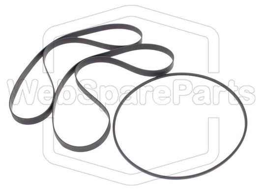 Kit Courroies Pour Platine Cassette Technics RS-T33R