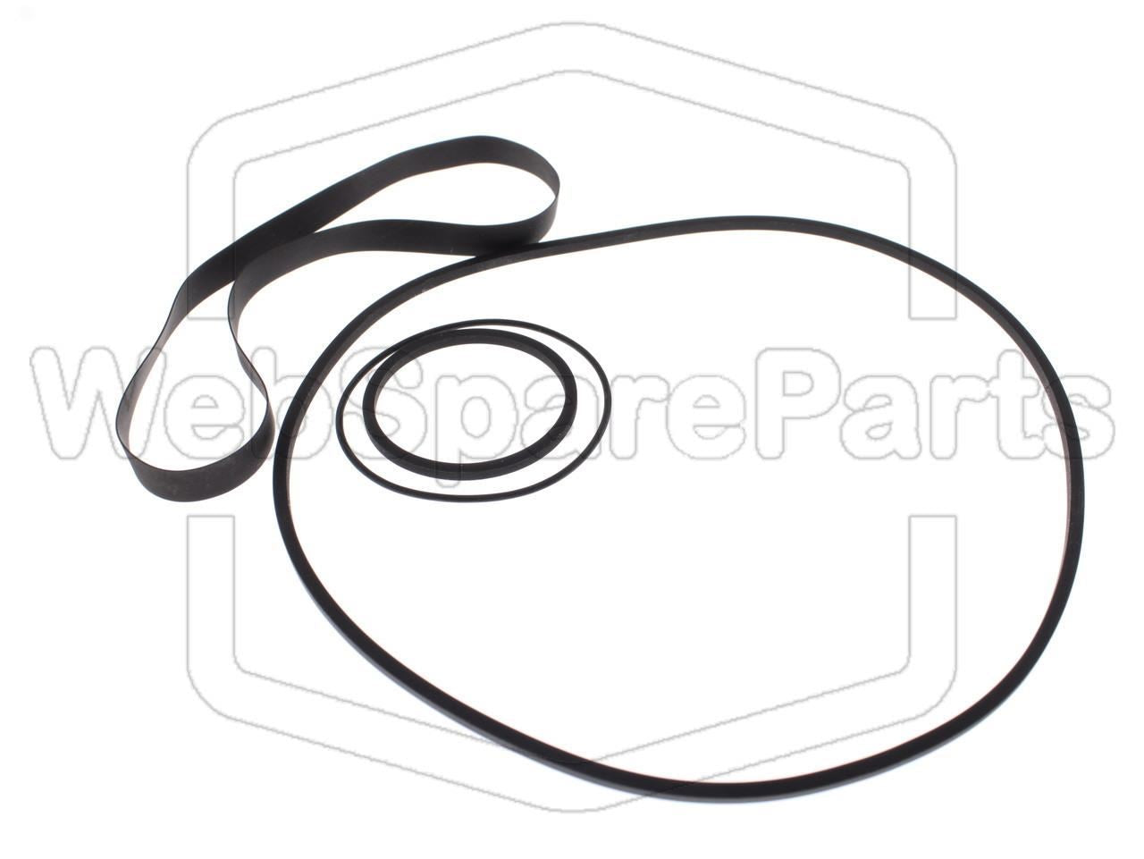 Kit Courroies Pour Magnétoscope Sharp VC-2300 G Portable