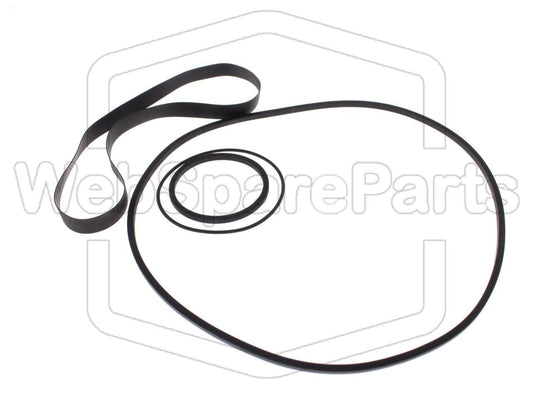 Kit Courroies Pour Magnétoscope Sharp VC-2300 G Portable