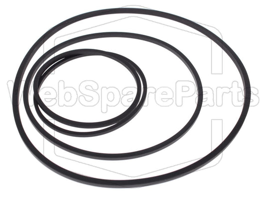 Kit de courroies pour magnétoscope Sanyo VHR-2500 G/EX