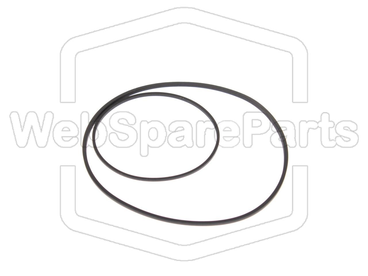 Kit courroies de rechange pour autoradio cassette Philips AC649 / 79AC649.