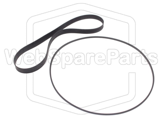 Kit Courroies Pour Platine Cassette Sony TC-K22