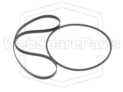 Kit de Correas Pour Platine Cassette Aiwa AD-F600 (Version 1)