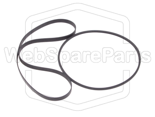 Kit de Correas Pour Platine Cassette Aiwa AD-F600 (Version 1)