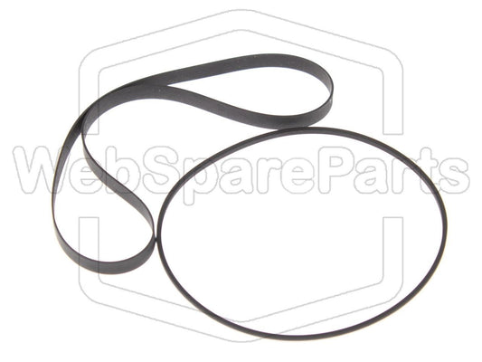 Capstan Courroie + F/R Courroie pour platine cassette Aiwa CS-500