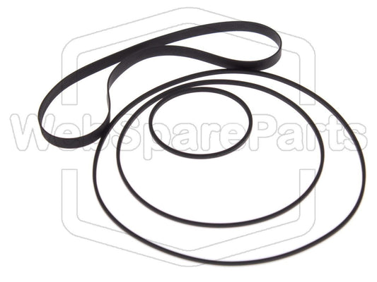 Kit Courroies Pour Platine Cassette Stéréo Kenwood KX-500