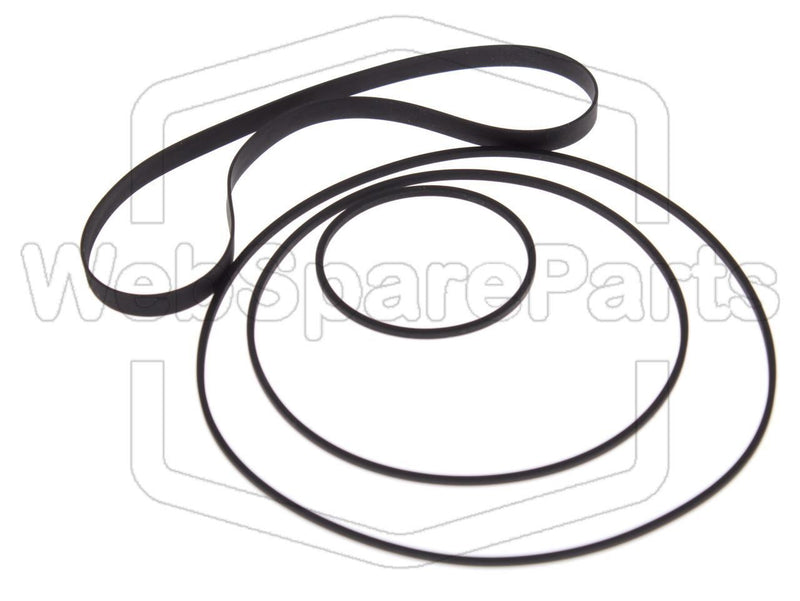 Kit Courroies Pour Platine Cassette Stéréo Kenwood KX-500