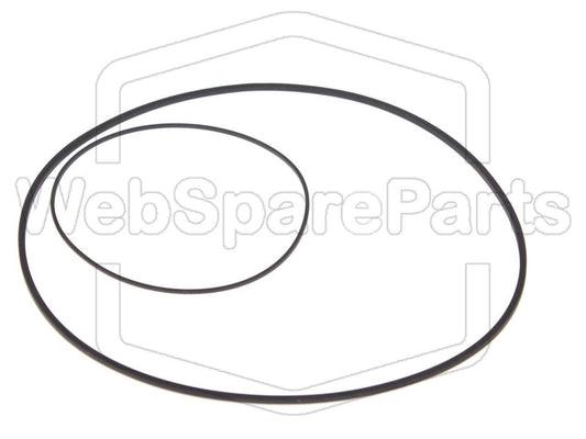 Kit Courroies Pour Platine Cassette Stéréo Kenwood KX-700