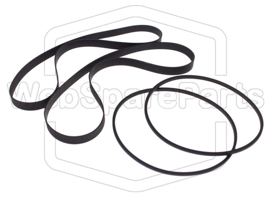 Kit Courroies Pour Platine Cassette Aiwa AD-WX727