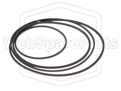 Kit Courroies Pour Platine Cassette Stéréo Kenwood KX-46C