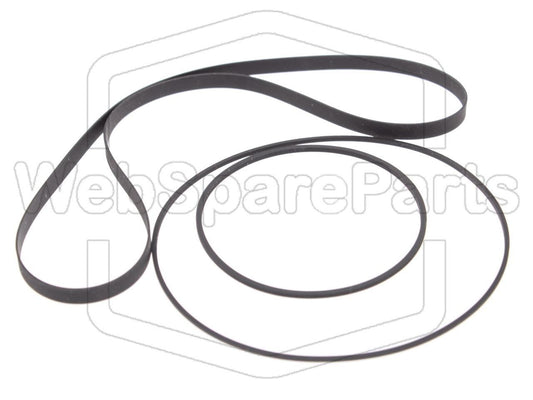 Kit Courroies Pour Platine Cassette Akai CS-M01A