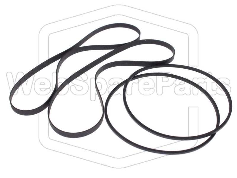 Kit Courroies Pour Double Platine Cassette Kenwood KX-W4060