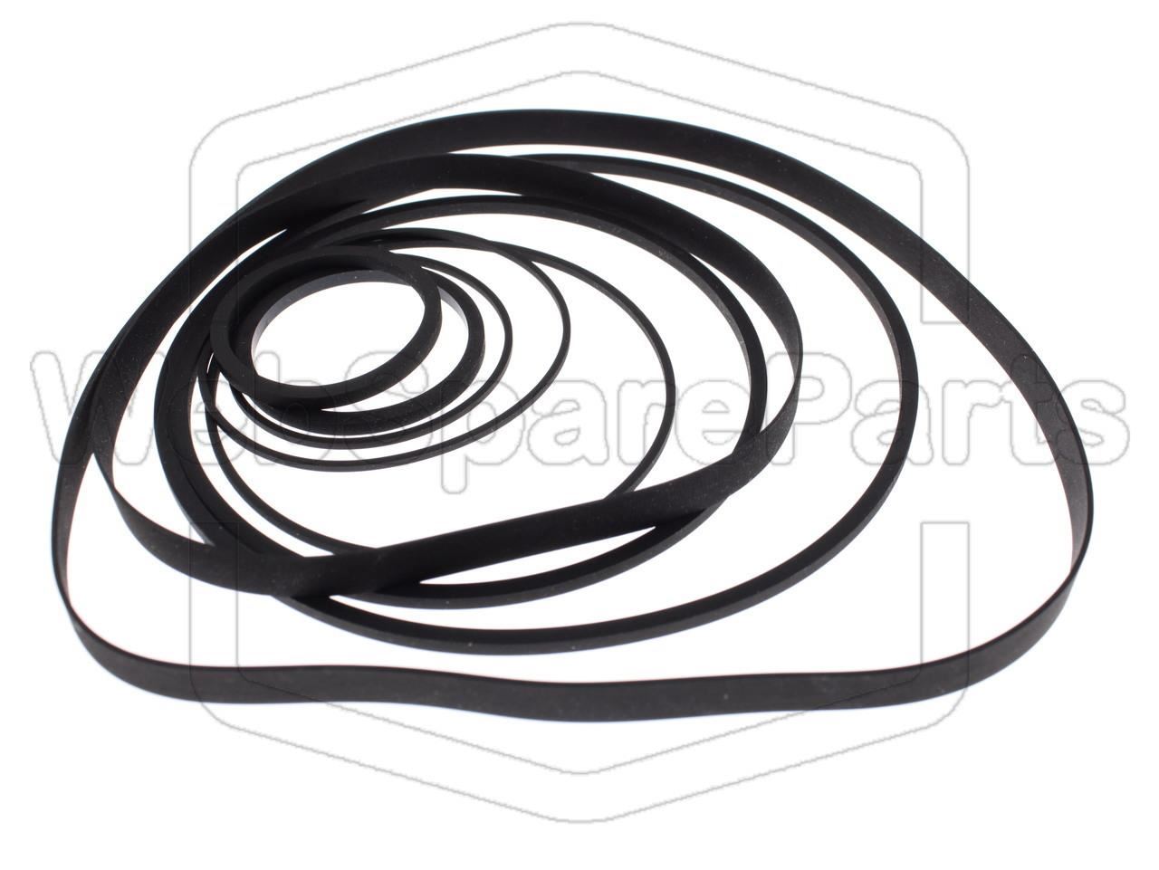 Kit Courroies Pour Magnétoscope Sharp VC-7800