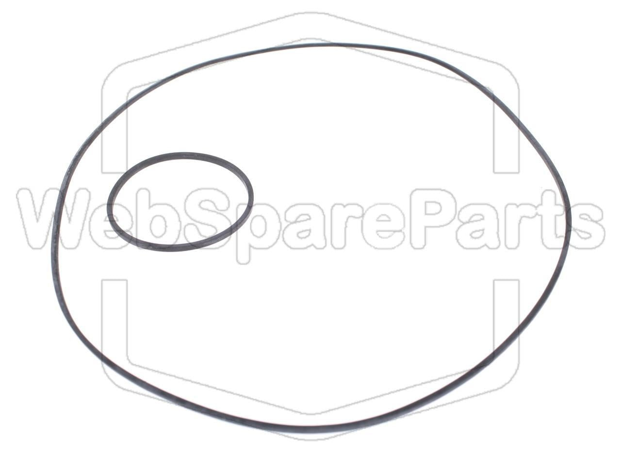 Kit courroies de rechange pour autoradio cassette Sharp RG-375.
