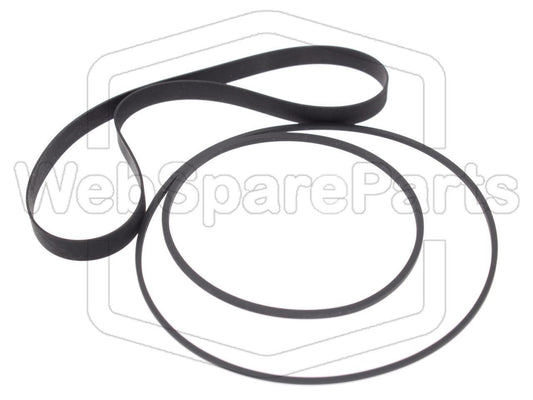 Kit Courroies Pour Platine Cassette Harman Kardon CD-91