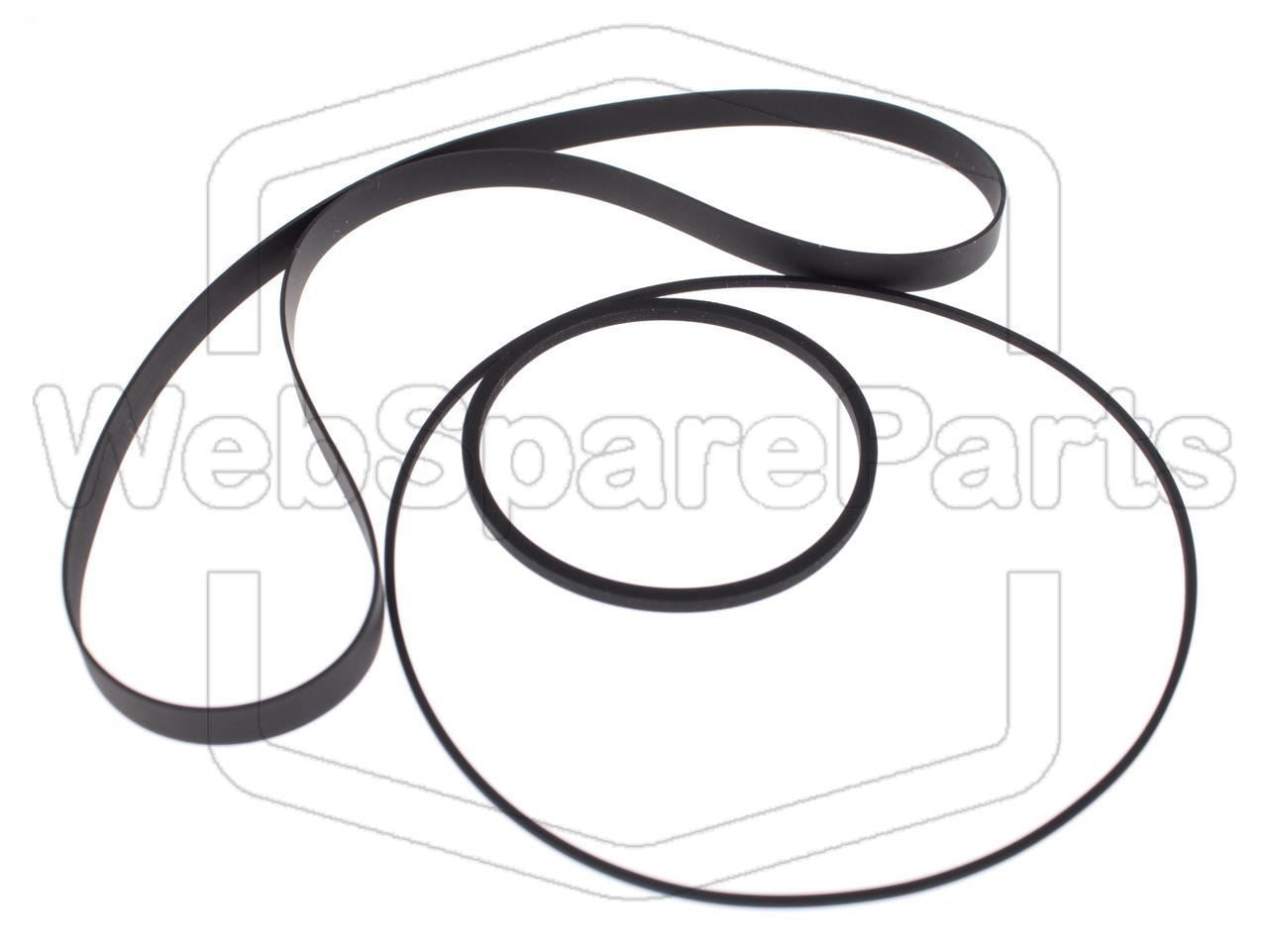 Kit Courroies Pour Platine Cassette Akai GX-C325D