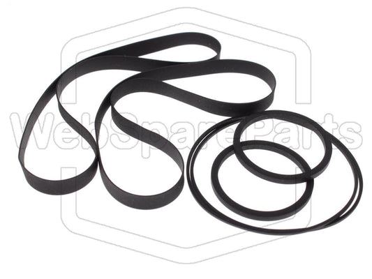 Kit Courroies Pour Magnétoscope Sharp VC-5W20E Twin VHS